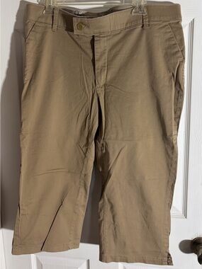Lee Riders Women’s Capri Cropped jeans Stretch Waistband Size 18 M Inseam 19”